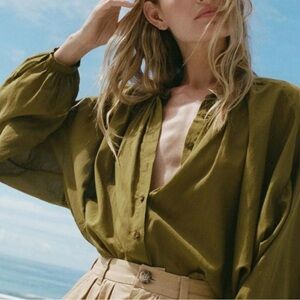 Doen Olive Green Blouse